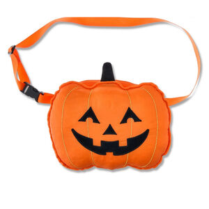 NEW Celebrate! Halloween Pumpkin Treat Bag One Size Orange Black